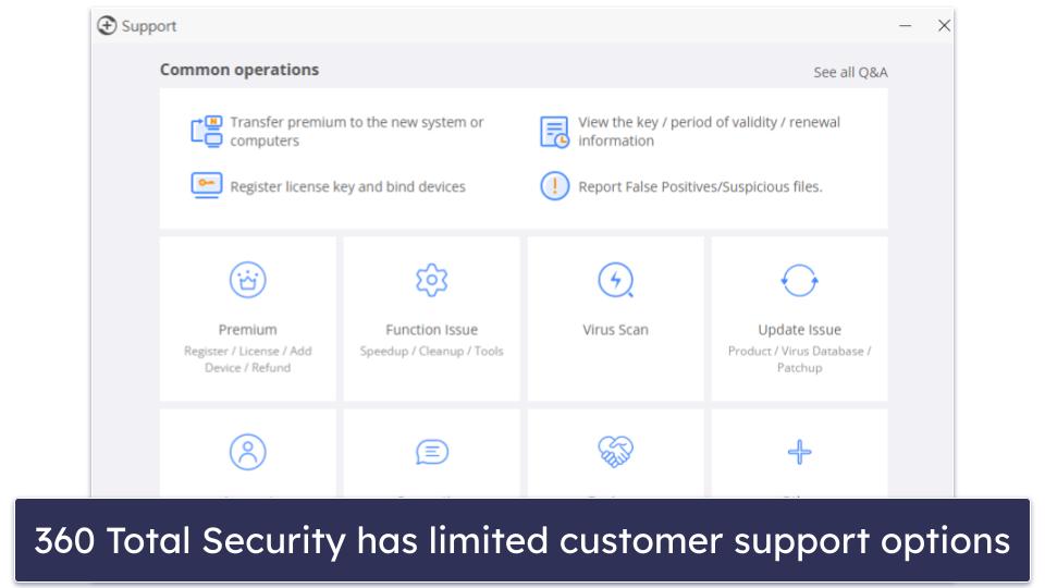 360 Total Security Customer Support
