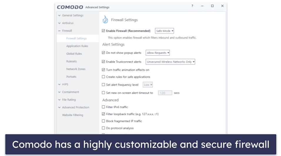 Comodo Security Features