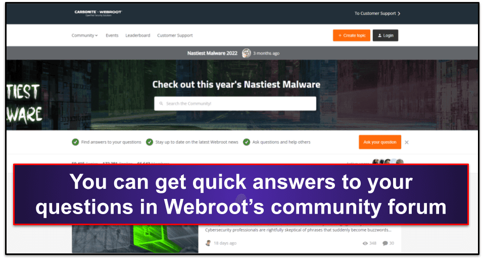 Webroot Customer Support