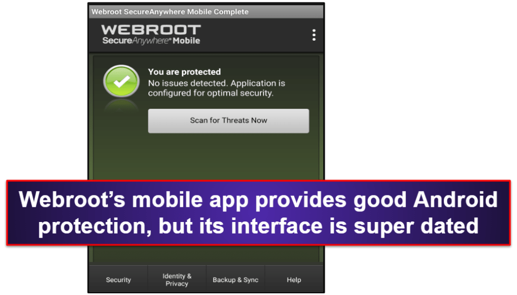 Webroot Mobile App