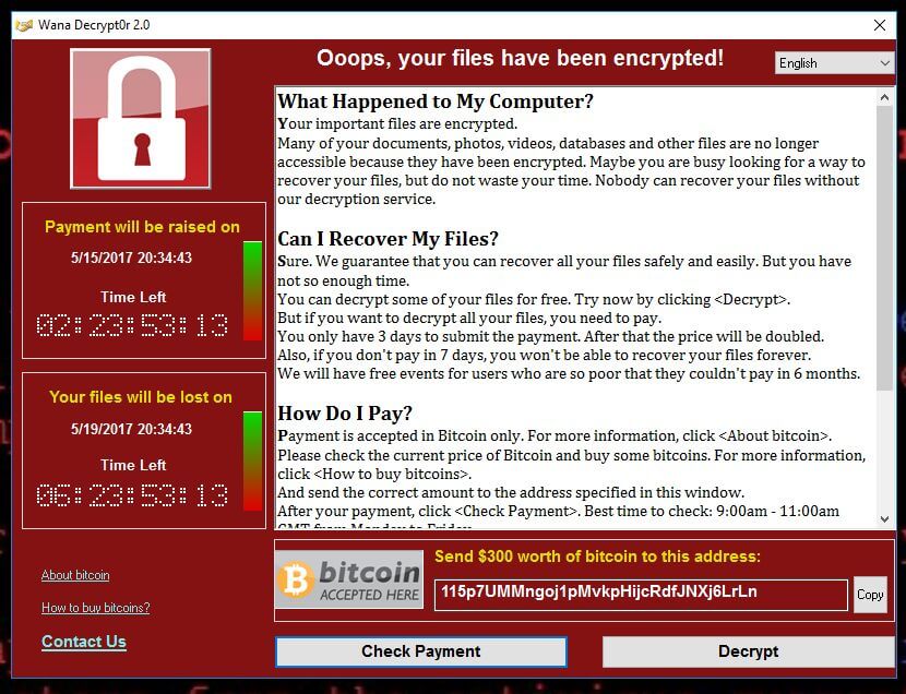kaip pašalinti bitcoin ransomware