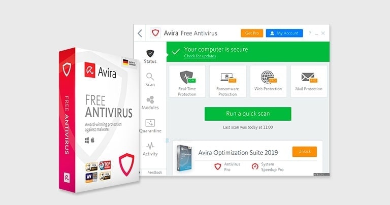 Best Free Antivirus for Windows: Avira Free Antivirus