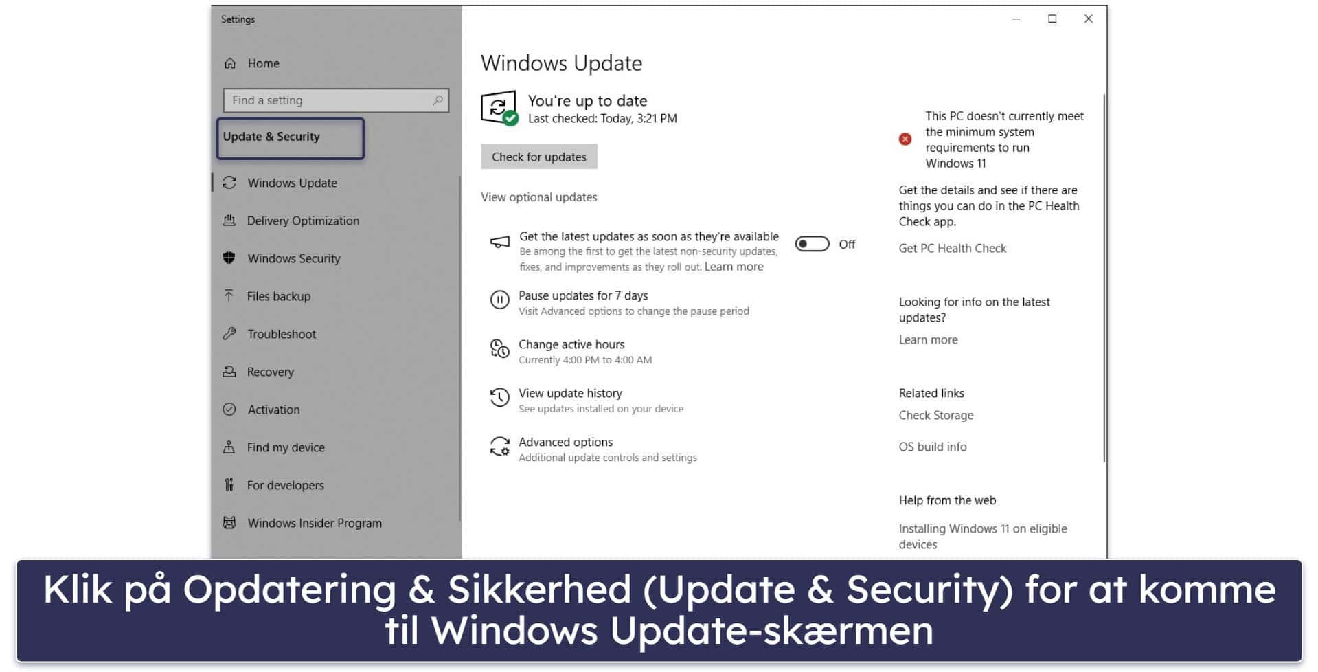 Sådan opdaterer du Windows 10