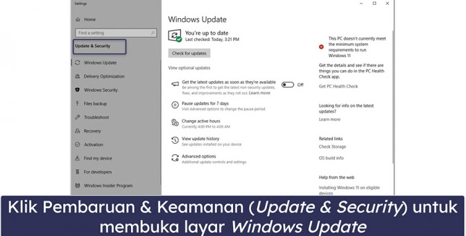 Update Windows 10 dan 11 (CEPAT & MUDAH) di 2026