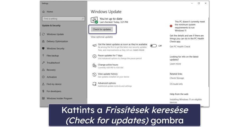 Hogyan frissítheted a Windows 10-et