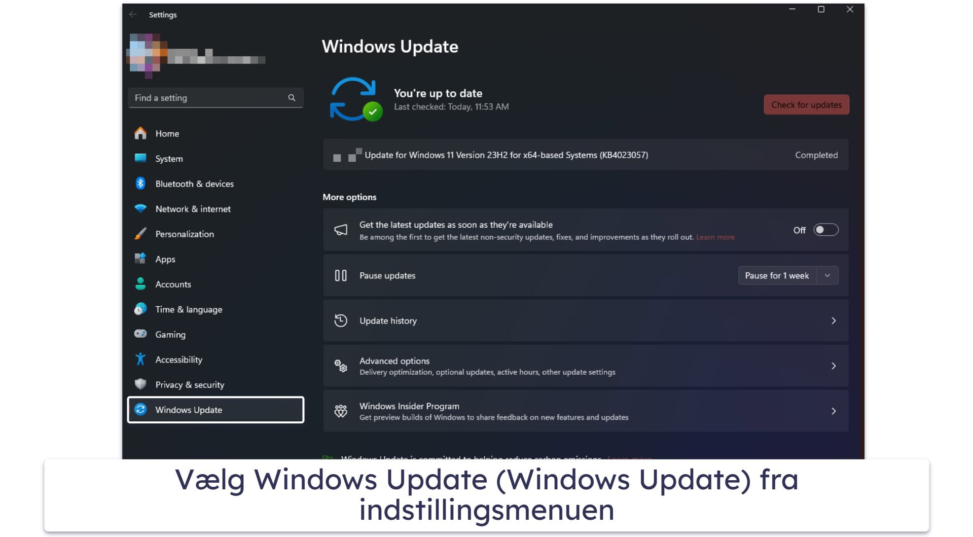Hvordan opdateres Windows 11