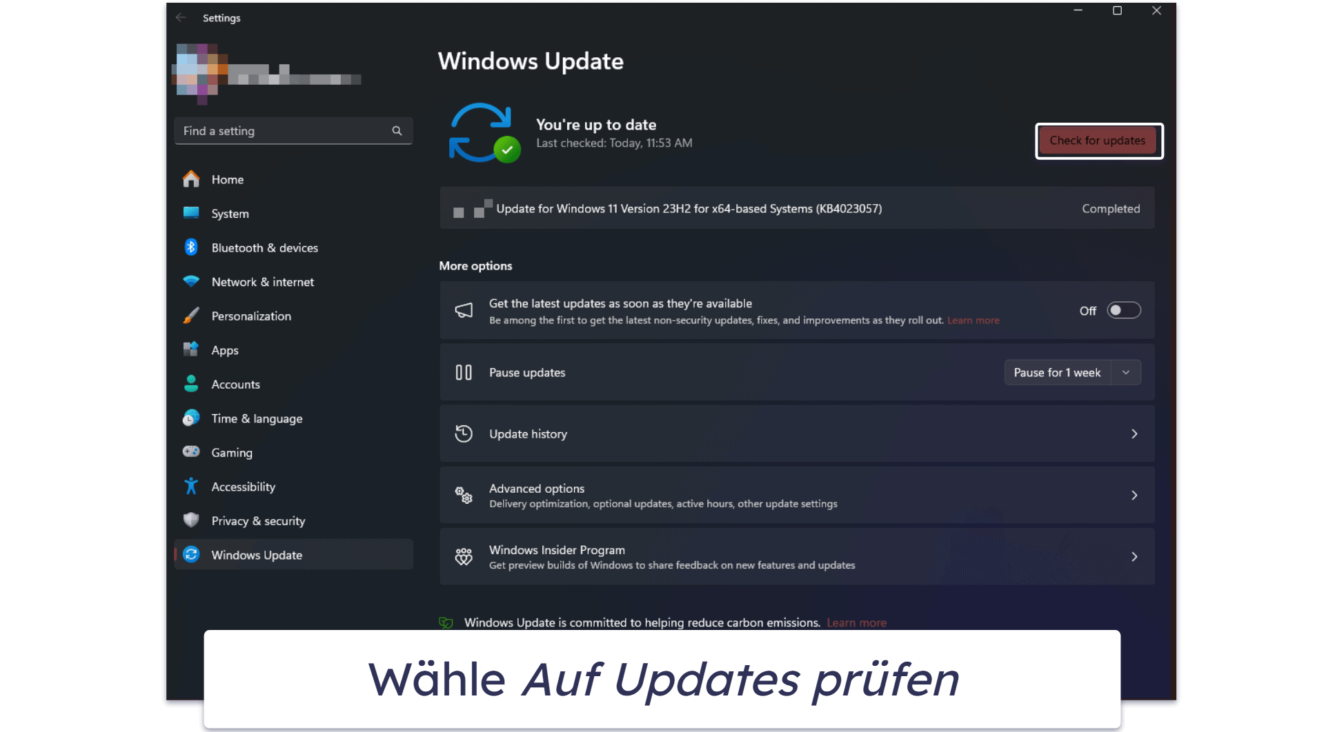 Wie man ein Windows 11 Update durchführt