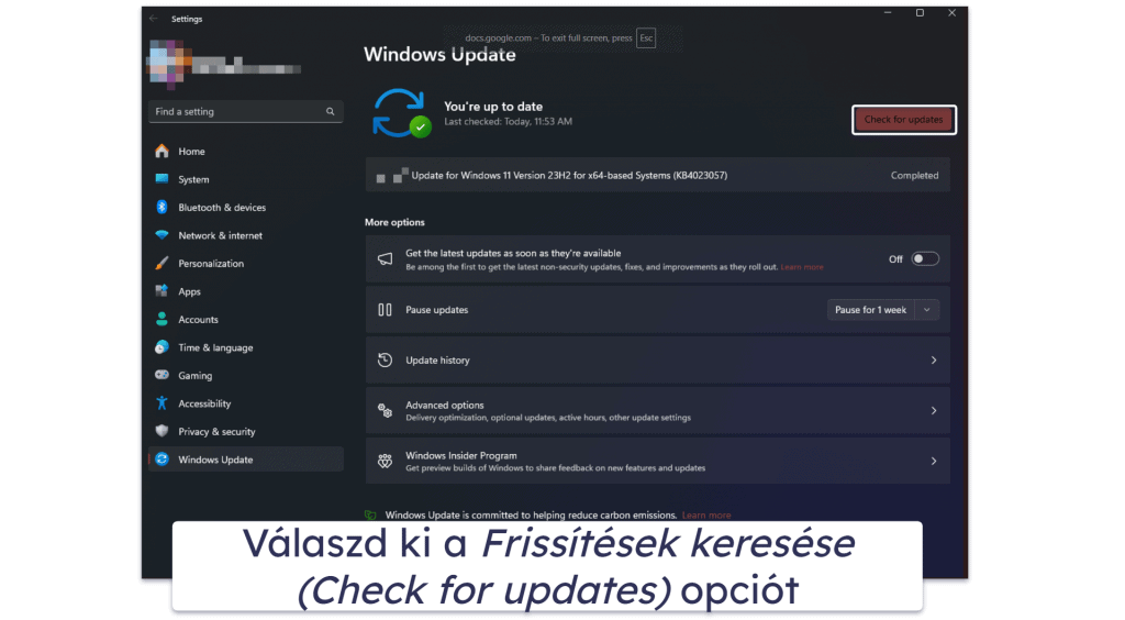 Hogyan frissítheted a Windows 11-et
