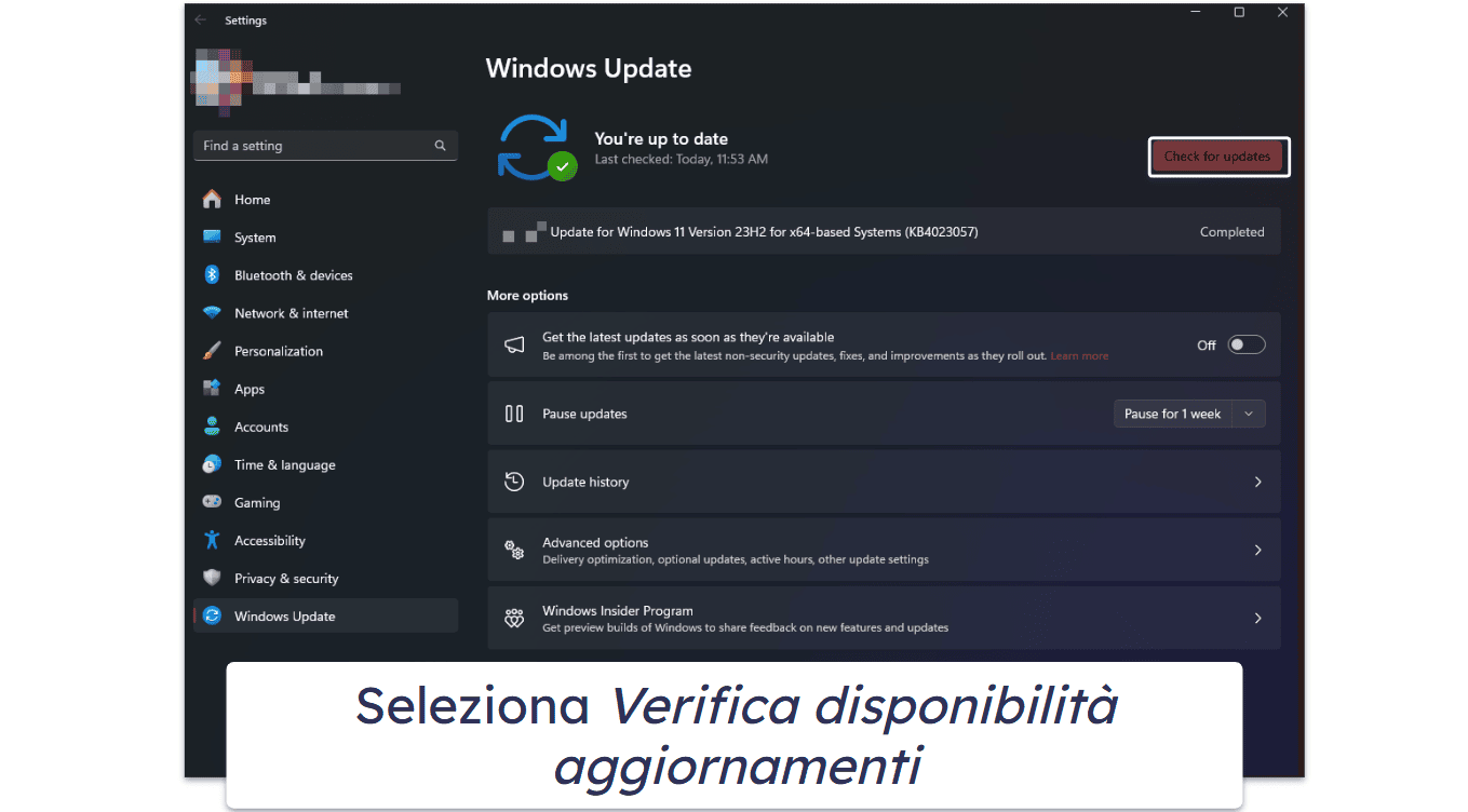 Come aggiornare Windows 11