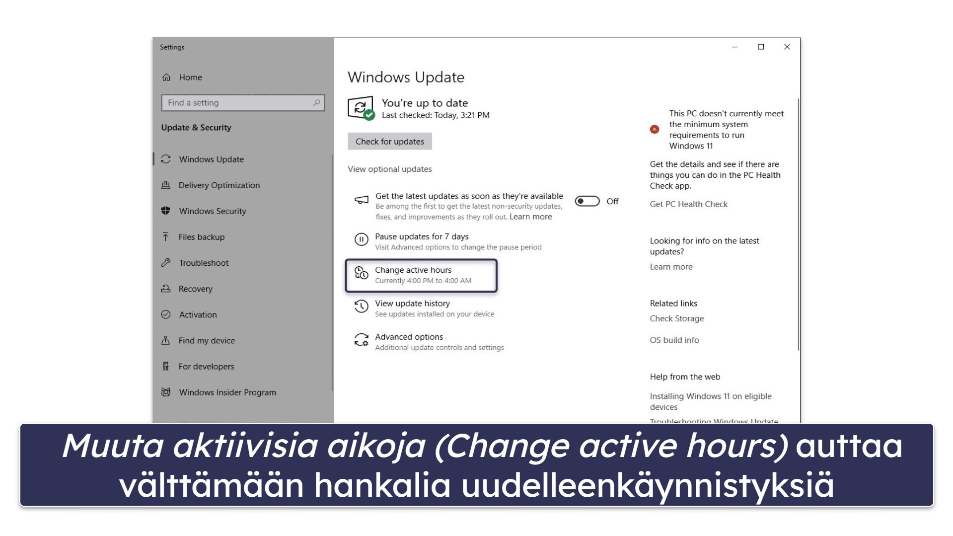 Kuinka päivittää Windows 10