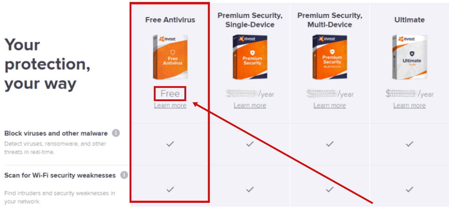 4. Avast Security za Mac — Najbolji zbog zaštite od phishing-a
