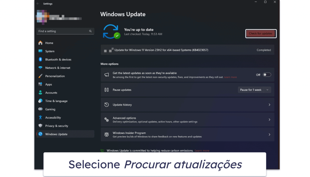 Como atualizar o Windows 11