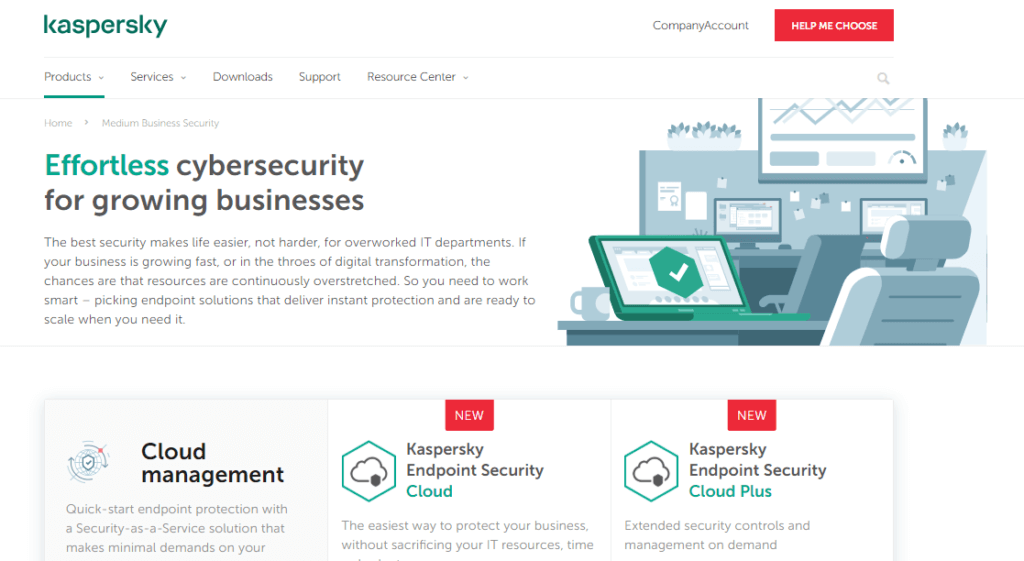 3. Kaspersky Endpoint Security لنظام تشغيل لينكس — الأفضل لبيئات تكنولوجيا المعلومات الهجينة (شركات)