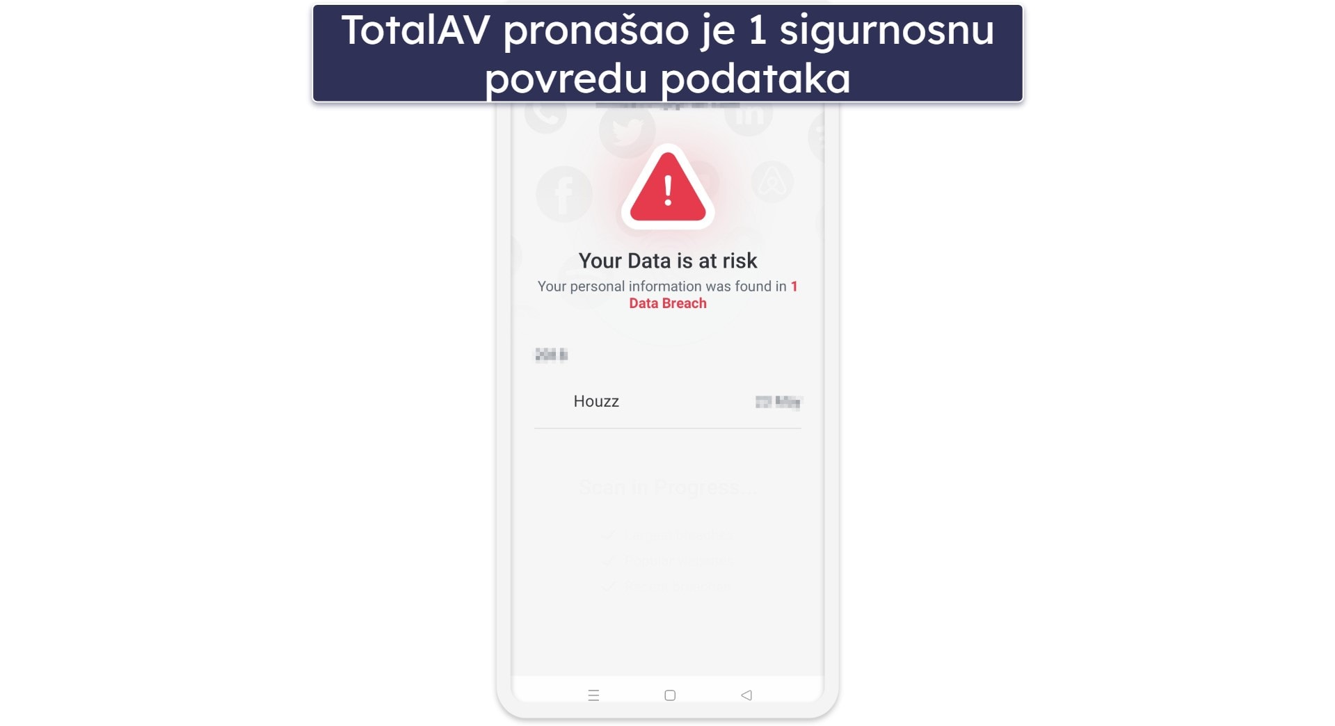 🥈2. TotalAV – Jednostavan za korištenje s dobrim skeniranjem sigurnosnih povreda podataka