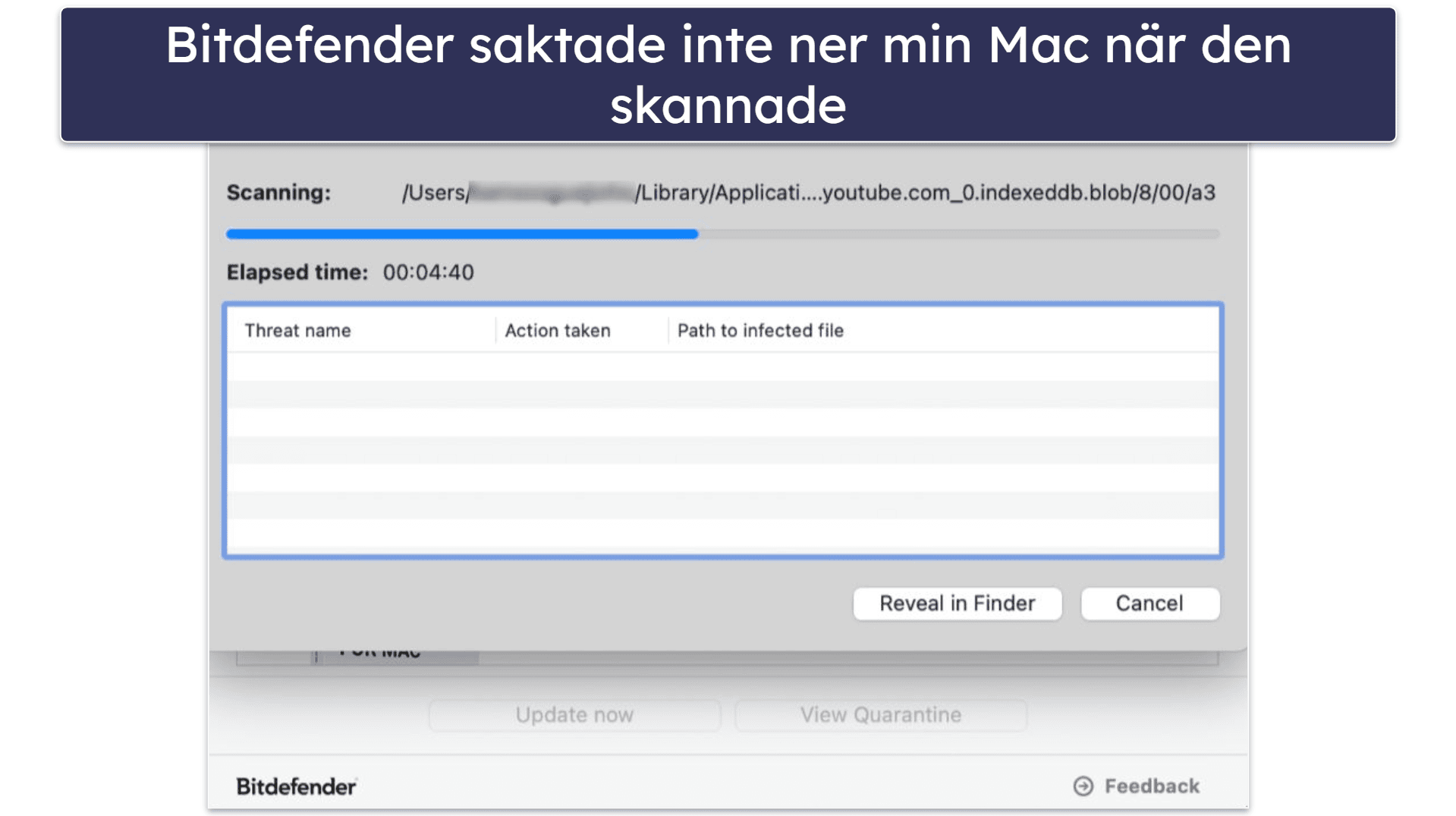 3.🥉 Bitdefender Virus Scanner for Mac: Utmärkt molnbaserad malware-skanning