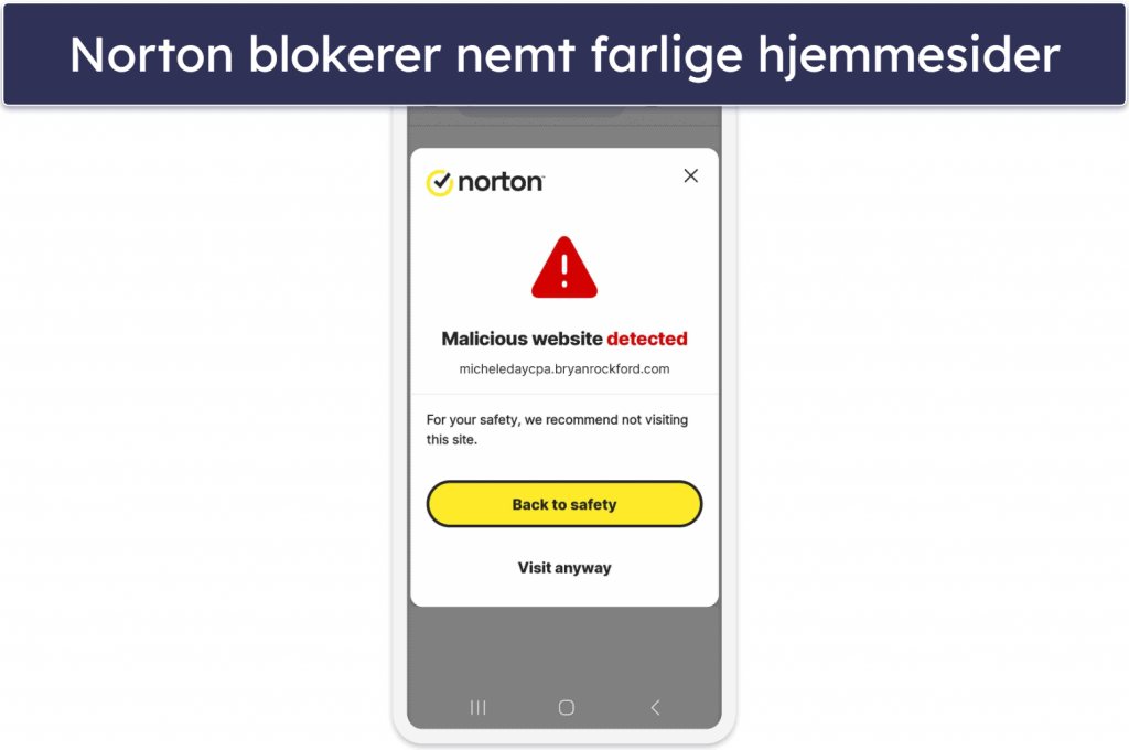 🥇1. Norton – Avanceret cybersikkerhedsbeskyttelse til Android