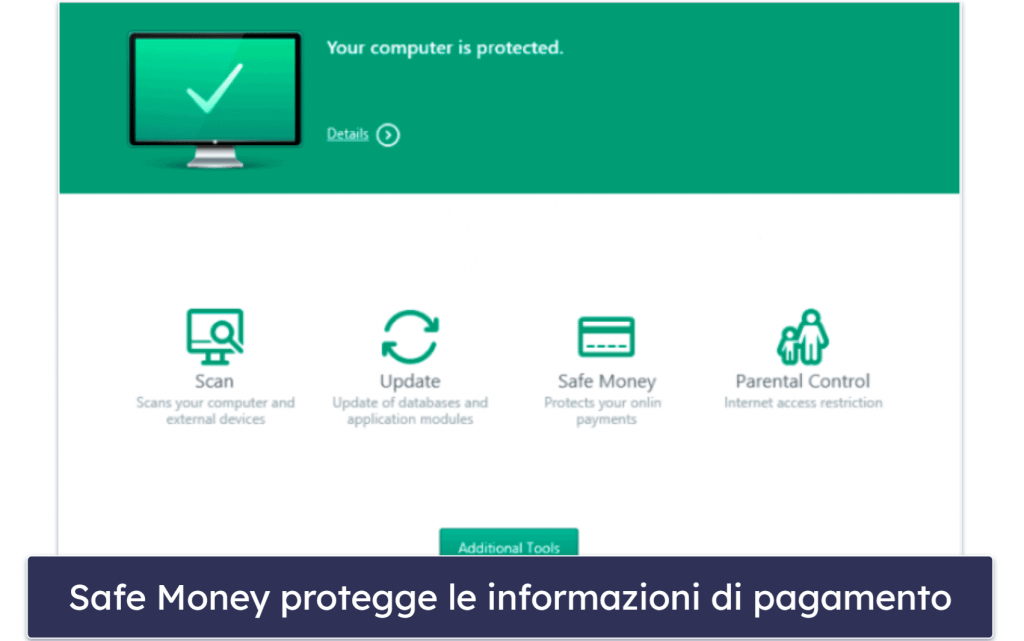 8. Kaspersky Premium — Ottimi controlli parentali + robusta protezione bancaria