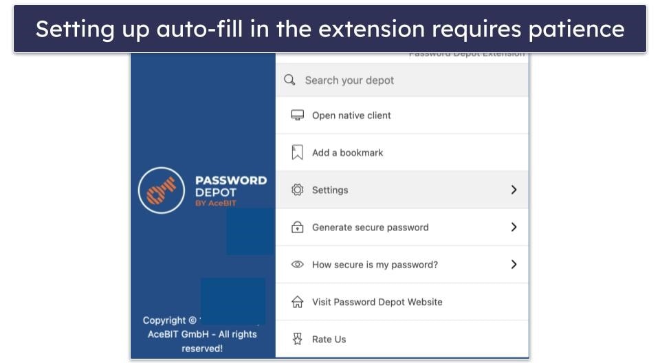 Password Depot Ease of Use & Setup — Not a User-Friendly Experience
