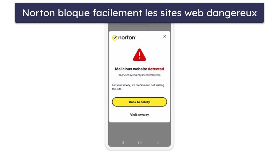 🥇1. Norton : protections avancées de cybersécurité pour Android