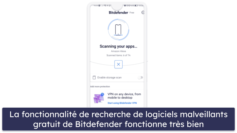 🥉3. Bitdefender : Facile à utiliser avec une excellente protection contre les logiciels malveillants