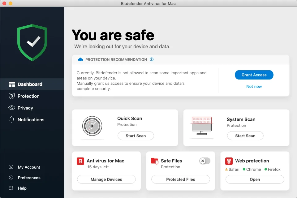 Bitdefender Antivirus Free — Best for Simple Windows Protection