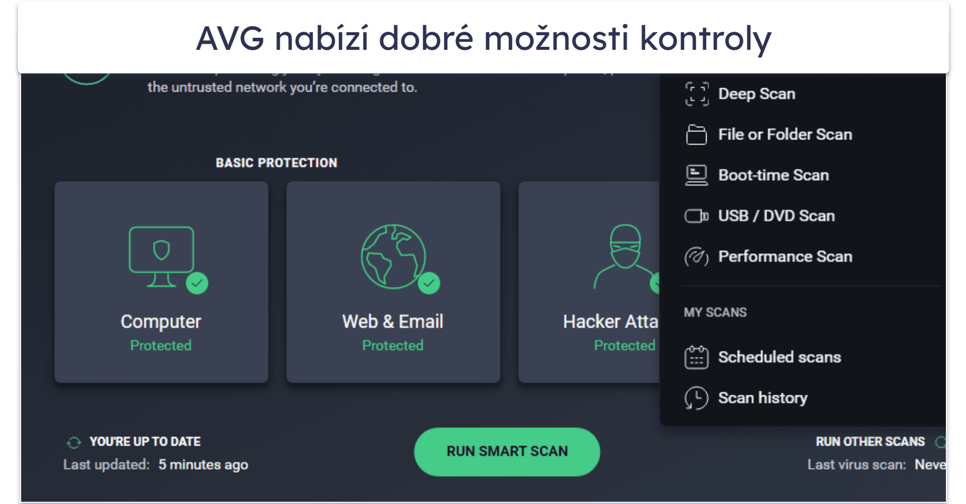 8. AVG AntiVirus Free – Solidní ochrana před malwarem s ochranou souborů