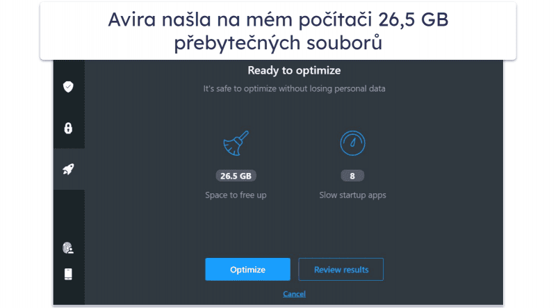 6. Avira Free Security for Windows – Pokročilá cloudová kontrola malwaru s čištěním systému