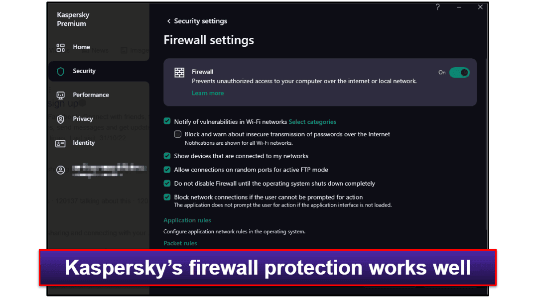 Kaspersky Security Features