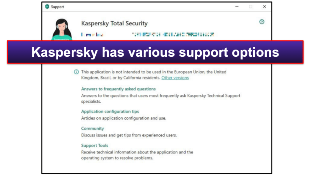 Kaspersky Customer Support