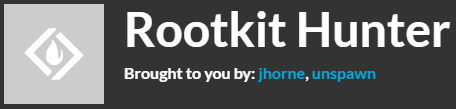 4. Rootkit Hunter — nejlepší kontrola rootkitů přes příkazový řádek