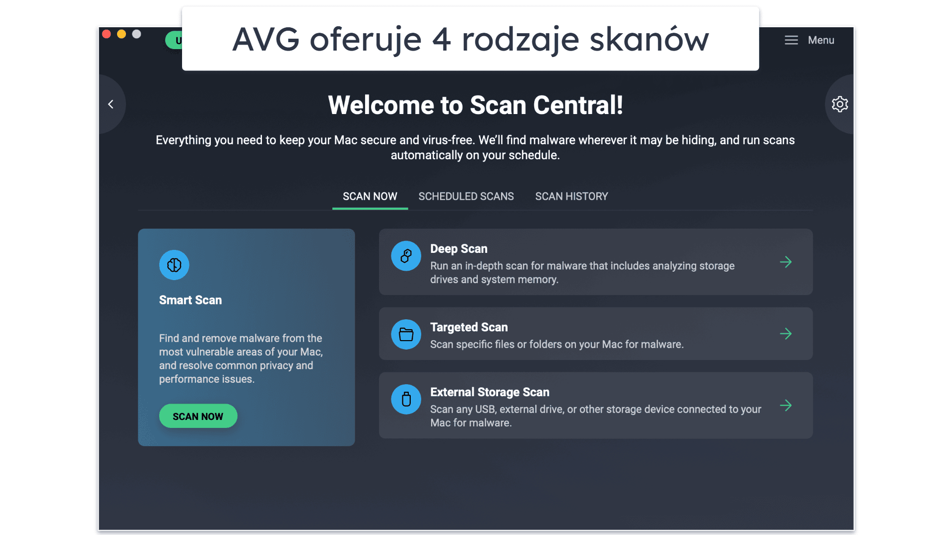 7. AVG AntiVirus Free for Mac: niezawodna, ale ograniczona ochrona dla Maca