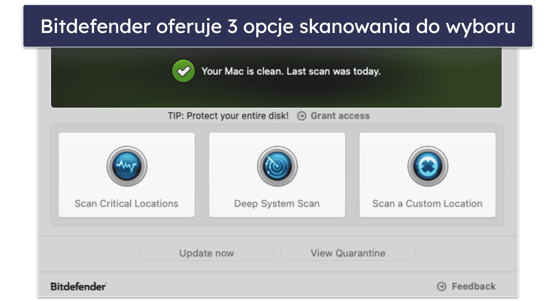3.🥉 Bitdefender Virus Scanner for Mac: doskonałe skanowanie w chmurze pod kątem złośliwego oprogramowania
