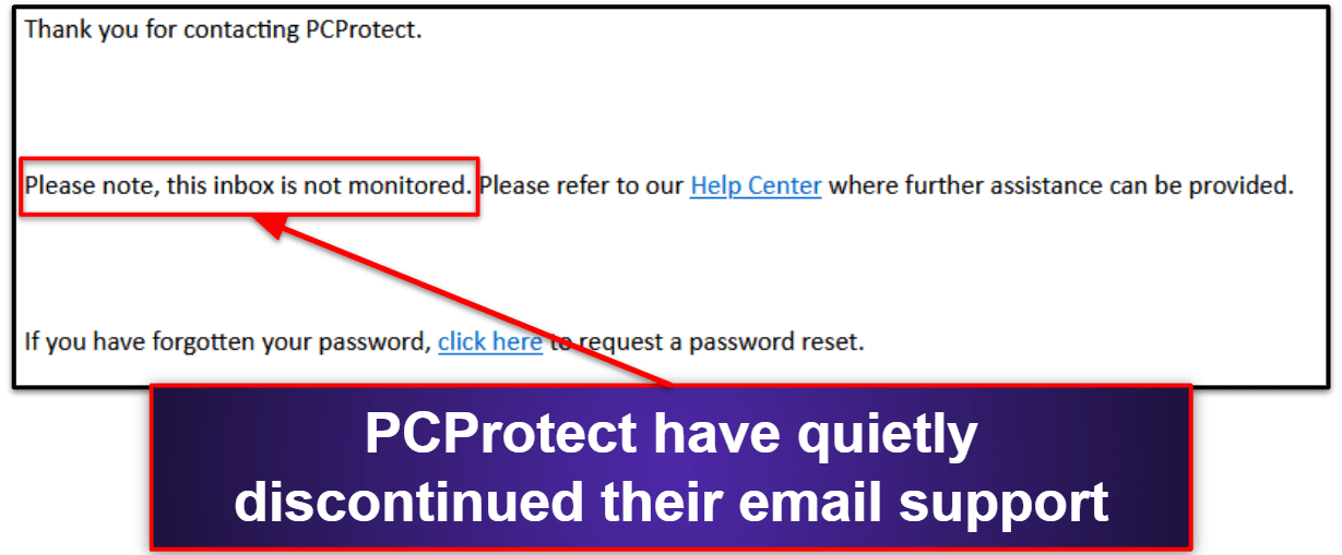 PCProtect Customer Support