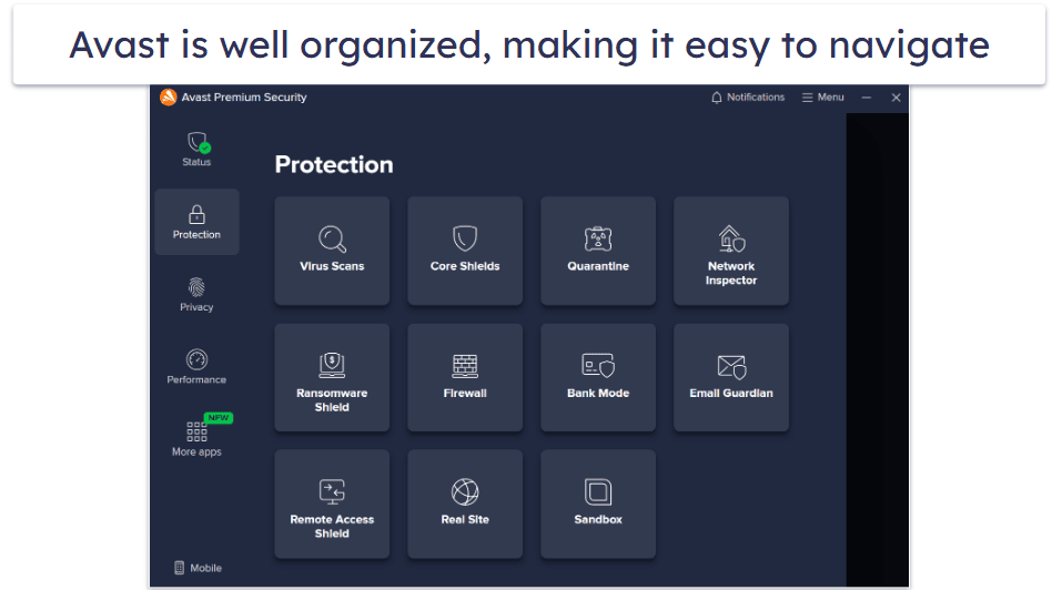 7. Avast — Free Plan + 30-Day Trial With Strong Real-Time Shields