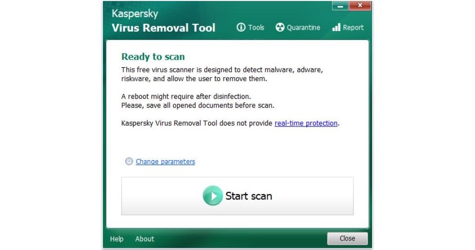 4. Kaspersky Virus Removal Tool — Downloadable Virus Checker (Quick and Effective)