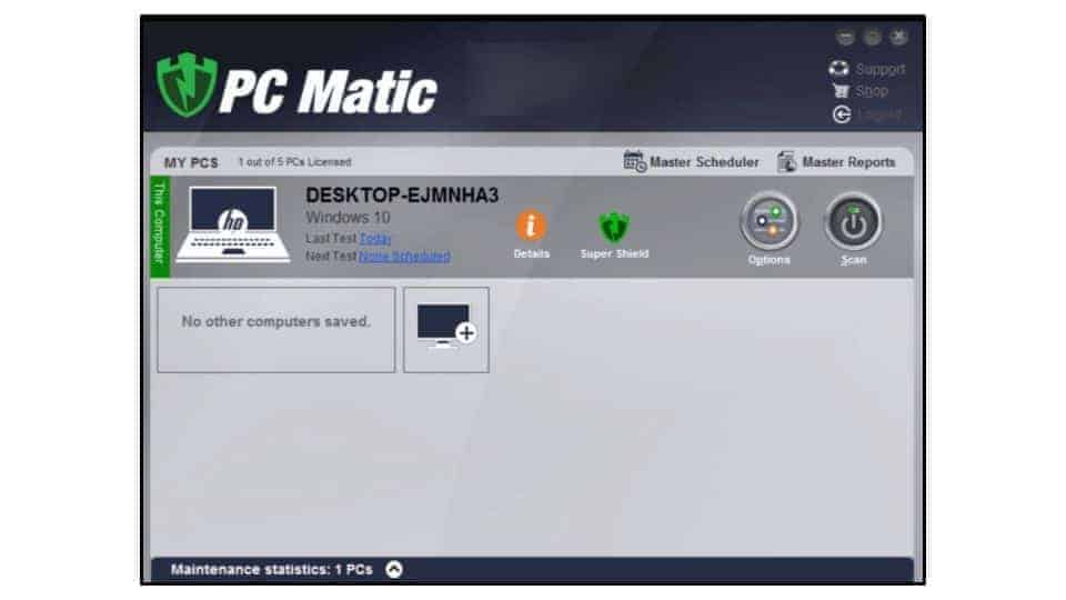 PC Matic Security Features