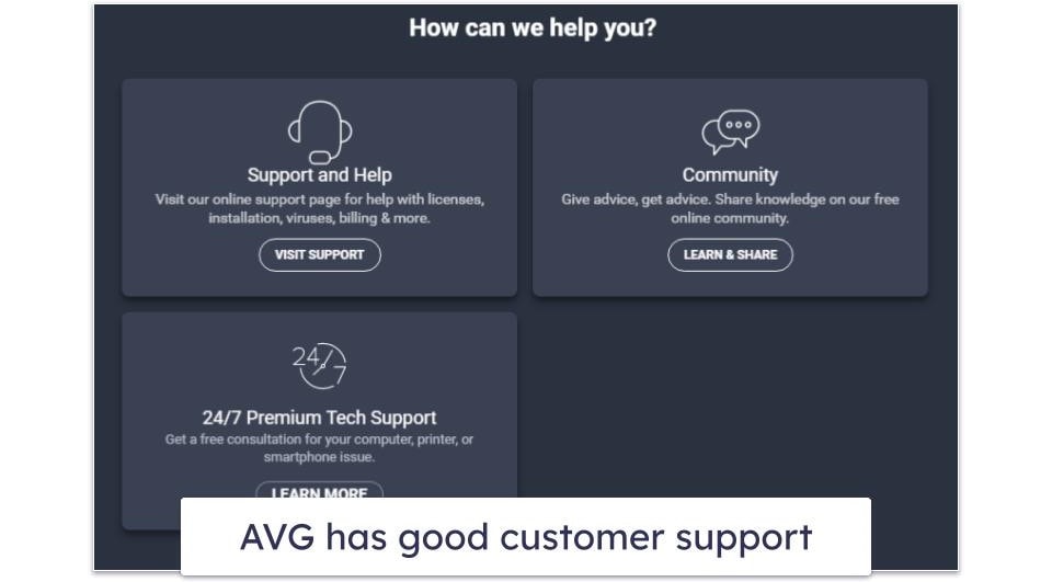 AVG Antivirus Customer Support