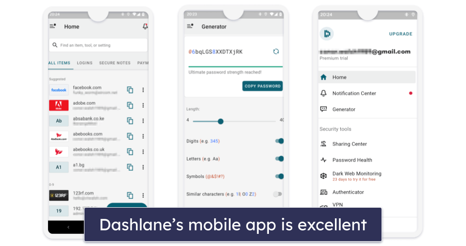 Dashlane Mobile App