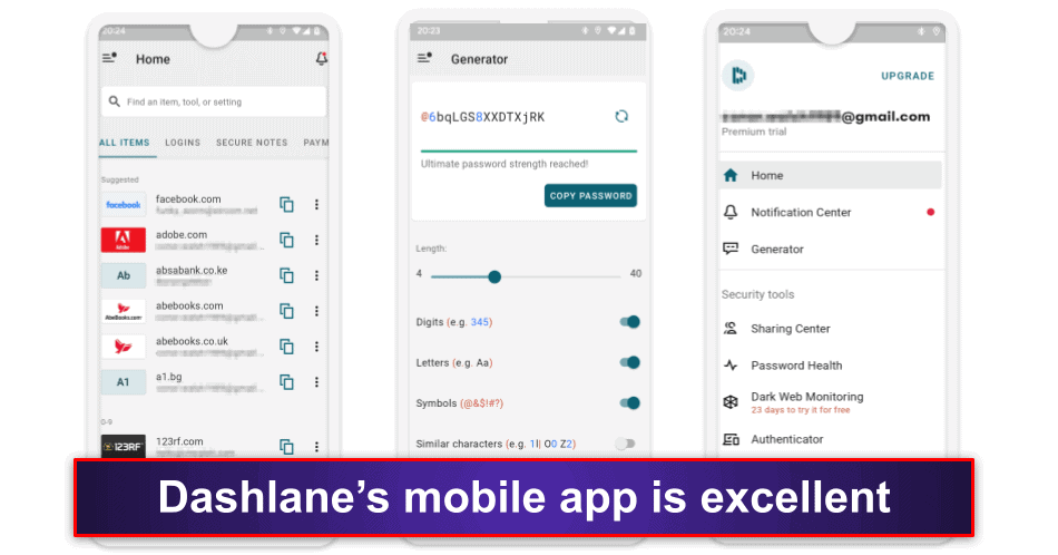 Dashlane Mobile App