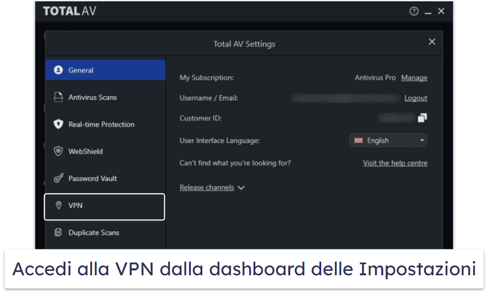 🥇1. TotalAV — Il miglior antivirus con VPN in assoluto del 2026