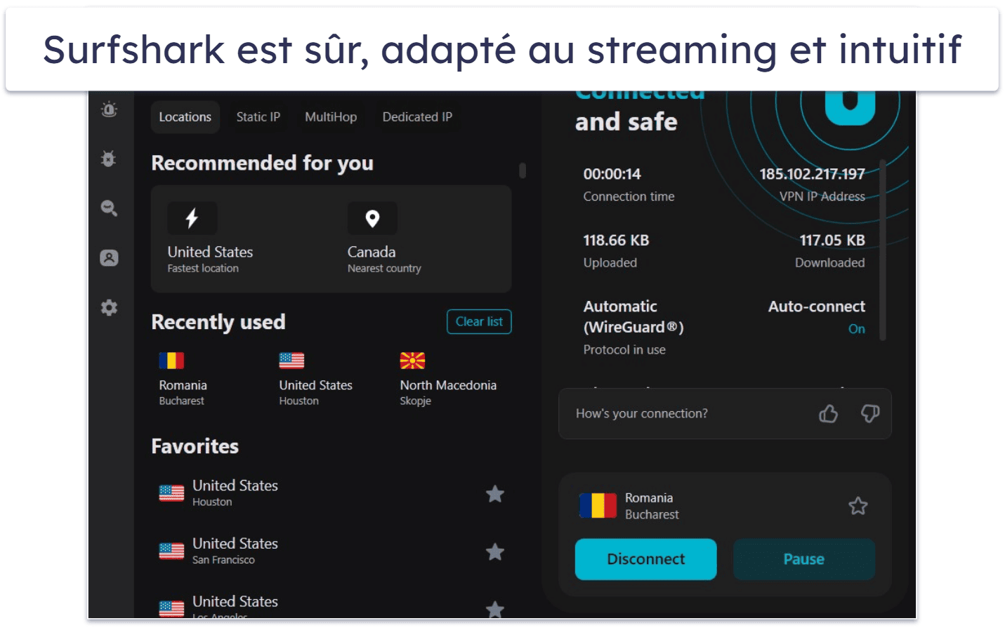 🥉3. Surfshark : VPN sûr proposant un antivirus riche en fonctionnalités en supplément