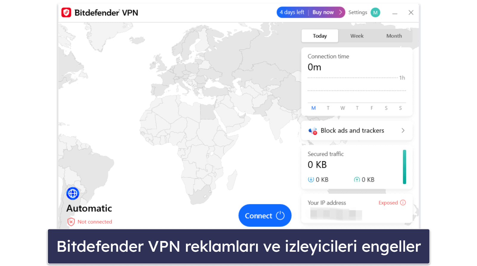 4. Bitdefender – Çok Hızlı VPN ile Gelişmiş Antivirüs Tarayıcı