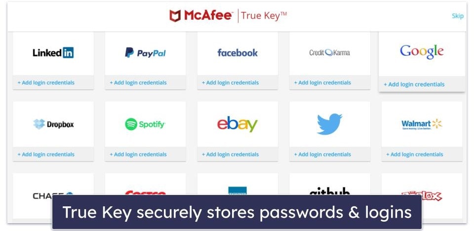 McAfee Security Features