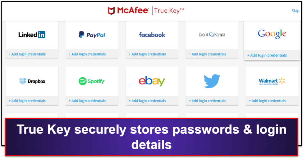 McAfee Security Features