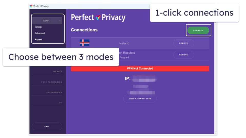 Perfect Privacy Ease of Use: Mobile &amp; Desktop Apps