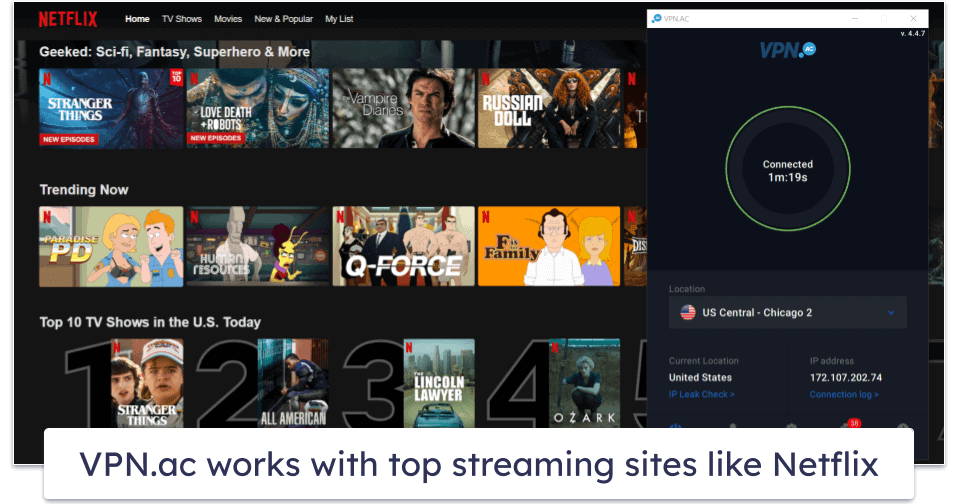 VPN.ac Streaming & Torrenting — Great for Streaming but Not for Torrenting