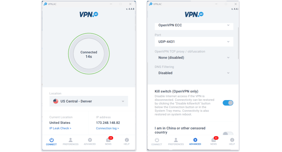 VPN.ac Full Review — Decent Speeds for Streaming & Browsing (But Not a Lot Else to Recommend It)