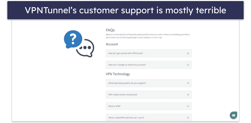 VPNTunnel Customer Support