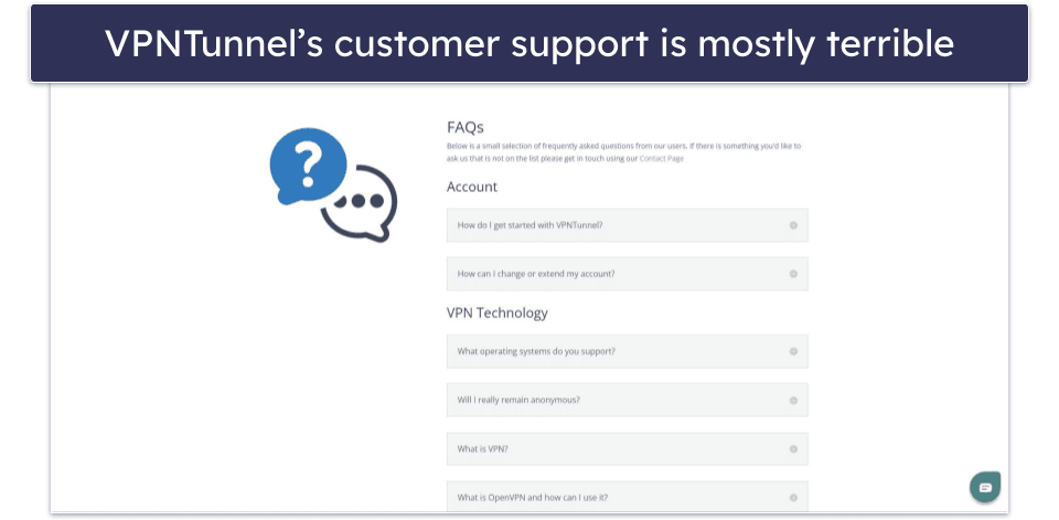 VPNTunnel Customer Support — Good Setup Guides, but It’s Otherwise Pretty Awful