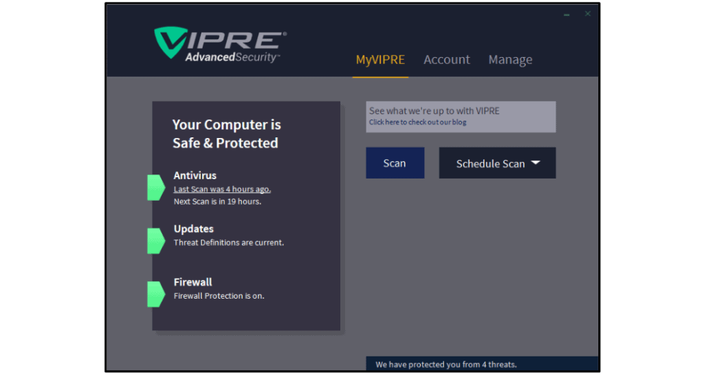 VIPRE Security Features